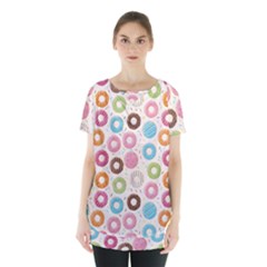 Donuts Love Skirt Hem Sports Top by designsbymallika