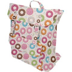 Donuts Love Buckle Up Backpack by designsbymallika