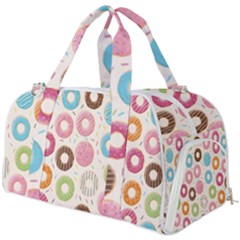 Donuts Love Burner Gym Duffel Bag by designsbymallika
