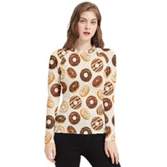 Chocolate Donut Love Women s Long Sleeve Rash Guard by designsbymallika