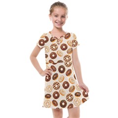 Chocolate Donut Love Kids  Cross Web Dress by designsbymallika