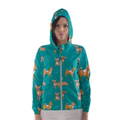 Cute Chihuahua Dogs Women s Hooded Windbreaker by SychEva