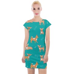 Cute Chihuahua Dogs Cap Sleeve Bodycon Dress by SychEva