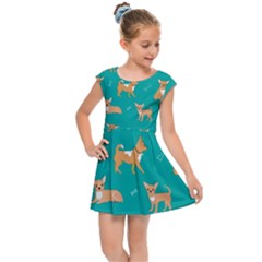 Cute Chihuahua Dogs Kids  Cap Sleeve Dress by SychEva