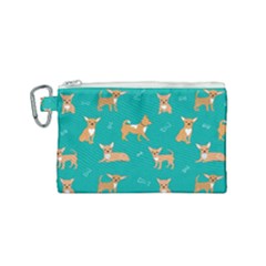 Cute Chihuahua Dogs Canvas Cosmetic Bag (small) by SychEva