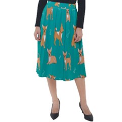 Cute Chihuahua Dogs Classic Velour Midi Skirt  by SychEva