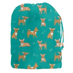 Cute Chihuahua Dogs Drawstring Pouch (3xl) by SychEva