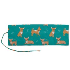 Cute Chihuahua Dogs Roll Up Canvas Pencil Holder (m) by SychEva