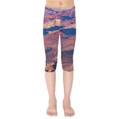 Atacama Desert Aerial View Kids  Capri Leggings  by dflcprintsclothing