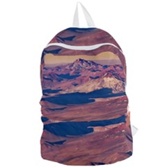Atacama Desert Aerial View Foldable Lightweight Backpack by dflcprintsclothing