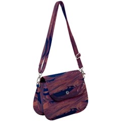 Atacama Desert Aerial View Saddle Handbag by dflcprintsclothing