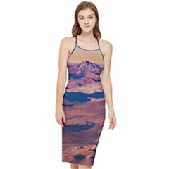 Atacama Desert Aerial View Bodycon Cross Back Summer Dress by dflcprintsclothing