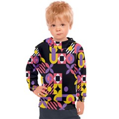 Summer Mosaic Print Kids  Hooded Pullover by designsbymallika