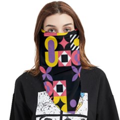 Summer Mosaic Print Face Covering Bandana (triangle) by designsbymallika