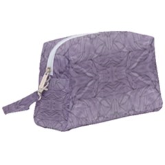 Artwork Lilac Repeats Wristlet Pouch Bag (large) by kaleidomarblingart