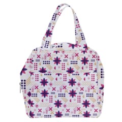 Minimal Floral Pattern Boxy Hand Bag by designsbymallika