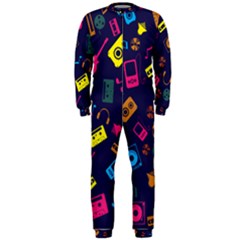 Seamless Musical Pattern Onepiece Jumpsuit (men)  by designsbymallika