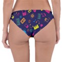 Seamless Musical Pattern Reversible Hipster Bikini Bottoms View2