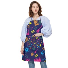 Seamless Musical Pattern Pocket Apron by designsbymallika