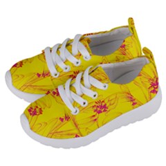 Floral Abstract Pattern Kids  Lightweight Sports Shoes by designsbymallika