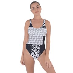 Black And White Pattern Bring Sexy Back Swimsuit by designsbymallika