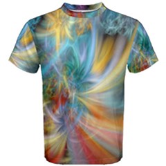 Colorful Thoughts Men s Cotton Tee by WolfepawFractals