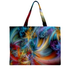 Colorful Thoughts Zipper Mini Tote Bag by WolfepawFractals