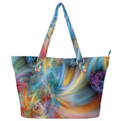 Colorful Thoughts Full Print Shoulder Bag by WolfepawFractals