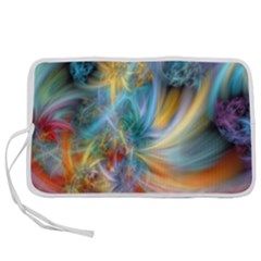 Colorful Thoughts Pen Storage Case (l) by WolfepawFractals