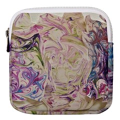 Marbling Collage Mini Square Pouch