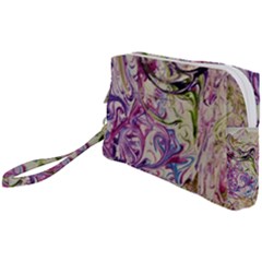 Abstract Swirls Iv Wristlet Pouch Bag (small)