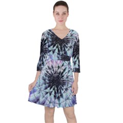 Expansion Quarter Sleeve Ruffle Waist Dress by MRNStudios