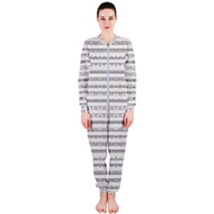 Mixed Gray Striped Ethnic Seamless Pattern Onepiece Jumpsuit (ladies)  by dflcprintsclothing