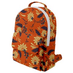 Folk Flowers Pattern  Flap Pocket Backpack (small) by Eskimos