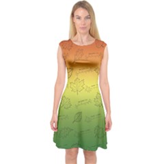 Plant Science Capsleeve Midi Dress