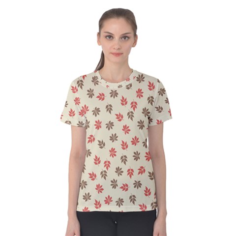 Ashleaf Maple Women s Cotton Tee by tmsartbazaar