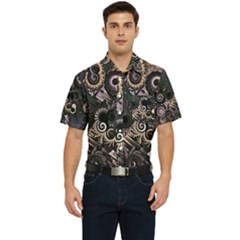 Whirligig Men s Short Sleeve Pocket Shirt  by MRNStudios