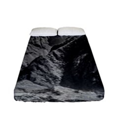 Machu Picchu Black And White Landscape Fitted Sheet (full/ Double Size) by dflcprintsclothing