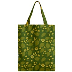 Folk Flowers Pattern Floral Surface Design  Zipper Classic Tote Bag by Eskimos