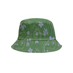 Folk Flowers Pattern Floral Surface Design Bucket Hat (kids)