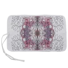 Inked Petals Pen Storage Case (l) by kaleidomarblingart