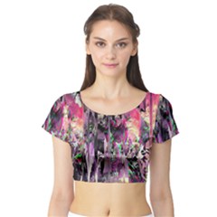 Combat Drops Short Sleeve Crop Top by MRNStudios