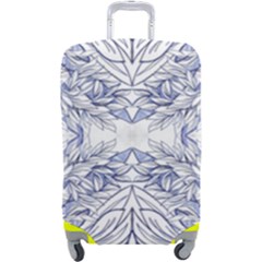 Blue Biro Arabesque  Luggage Cover (large)