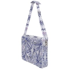 Blue Biro Repeats Iv Cross Body Office Bag by kaleidomarblingart