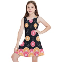 Orange Grapefruit Chemistry Kids  Lightweight Sleeveless Dress by sonyawrites