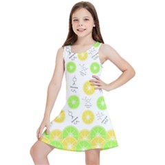 Lemon Lime Chemistry Kids  Lightweight Sleeveless Dress by sonyawrites