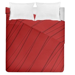 Print Cornell Red Pattern Design Duvet Cover Double Side (queen Size) by dflcprintsclothing