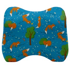 Red Fox In The Forest Velour Head Support Cushion by SychEva