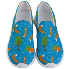 Red Fox In The Forest Men s Lightweight Slip Ons by SychEva