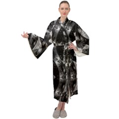 Gemini Mandala Maxi Velour Kimono by MRNStudios